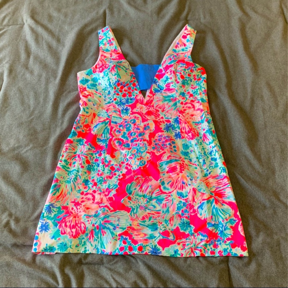 Lilly Pulitzer Casa Shift Dress Tiki Gypsea Pink